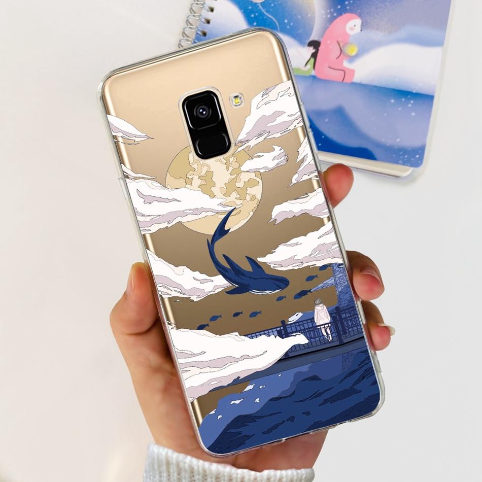 For Samsung Galaxy A8 (2018) / A8+ (2018) SM-A730F A530F Soft Silicone TPU Case For Samsung A 8 A8 Plus Cute Panda Cartoon Cases