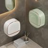 Distributeur de savon mural avec drainage Installation sans perçage Design rectangulaire en plastique Boîte de rangement pour salle de bain, cuisine et évier