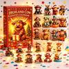 Highland Cow Christmas Countdown Calendar With 3d Tree Decorations For Holiday Gift And Brain Development