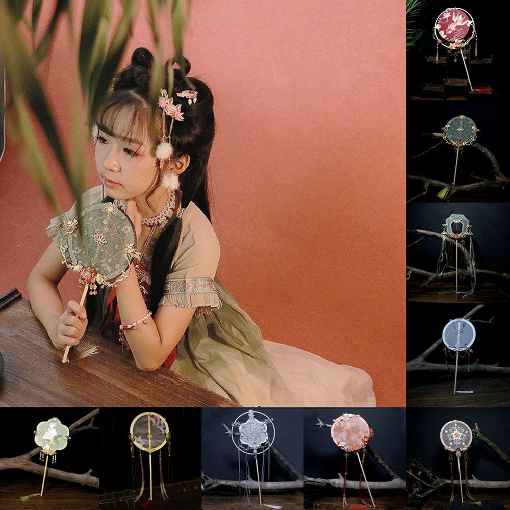 

with Pendant Bridal Group Fan Tassels Silk Fan Gorgeous Chinese Embroidery Fan Perform 5