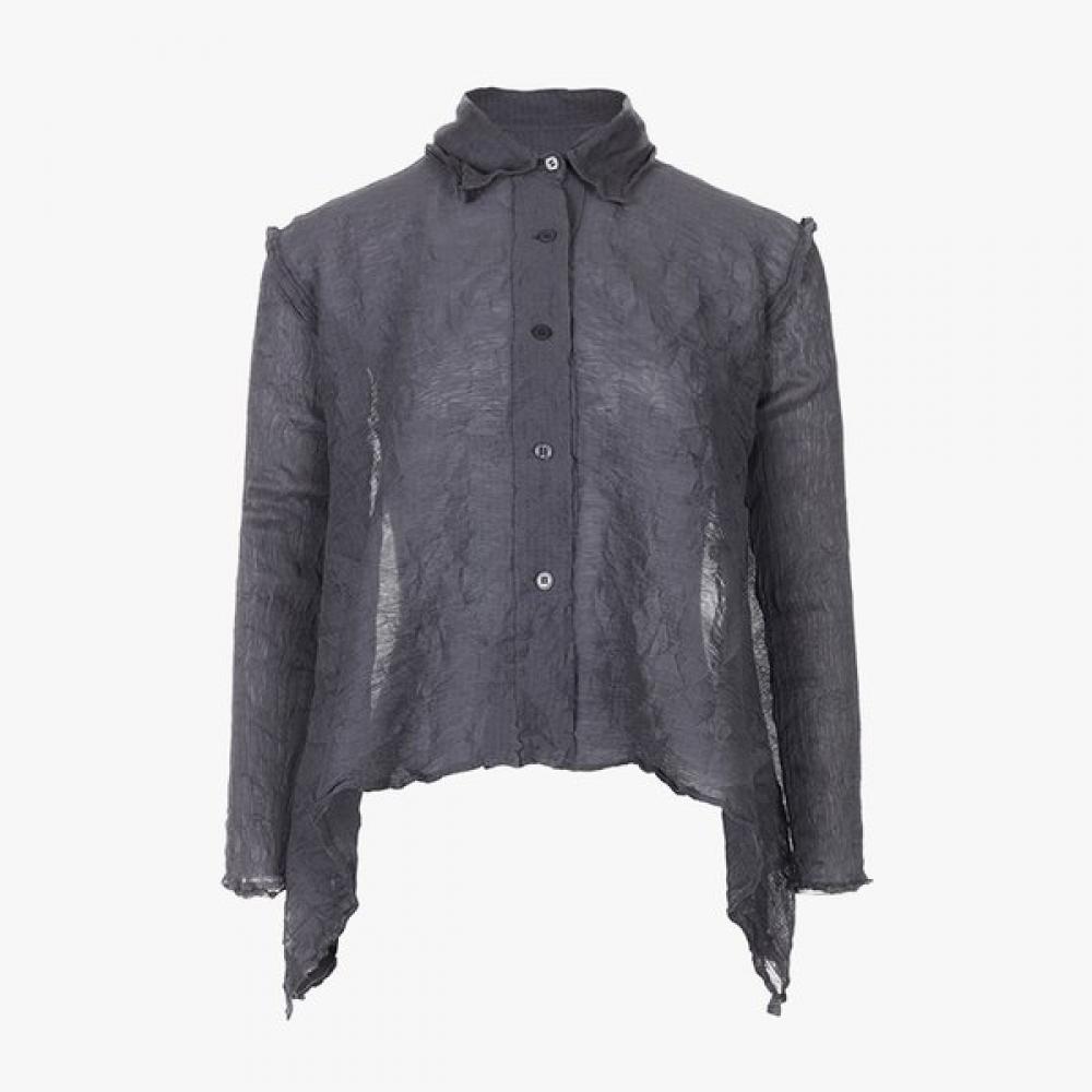 Fine PleAts A Line Short cArdigAn Grey FREE