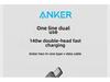 Anker 2-in-1 Dual Type-C 140W Schnelllade-Datenkabel A8895