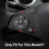 Car Console Steering Wheel Buttons Cover Decoration Sequ Trim For Mercedes Benz ML GL CLS GLK E C Class Interior Accessories