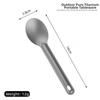Long Handle Titanium Spoon Light Titanium Cutlery Fork New EDC Environmental