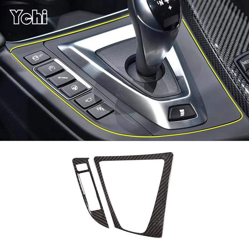 

Real Carbon Fiber For BMW F80 F82 F83 M3 M4 2014-2018 Car Gear Shift Side L Shape Strips Panel Trim Interior Accessories