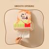 Top Handle Hanging Napkin Dispenser Cartoon Design Wall Hanging Tissue Holder  Space Saving