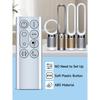 New Replacement Remote Control fit for Dyson TP04 TP06 TP09 DP04 TP4B 969154-05 Pure Cool Air Purifier Purifying Desk Fan-Colors: (Silver)
