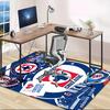 1pc Football Team Design Area Rug - Non-Slip, Soft & Cozy Floor Mat for Living Room, Bedroom, Office - Indoor/Outdoor Decorative Carpet