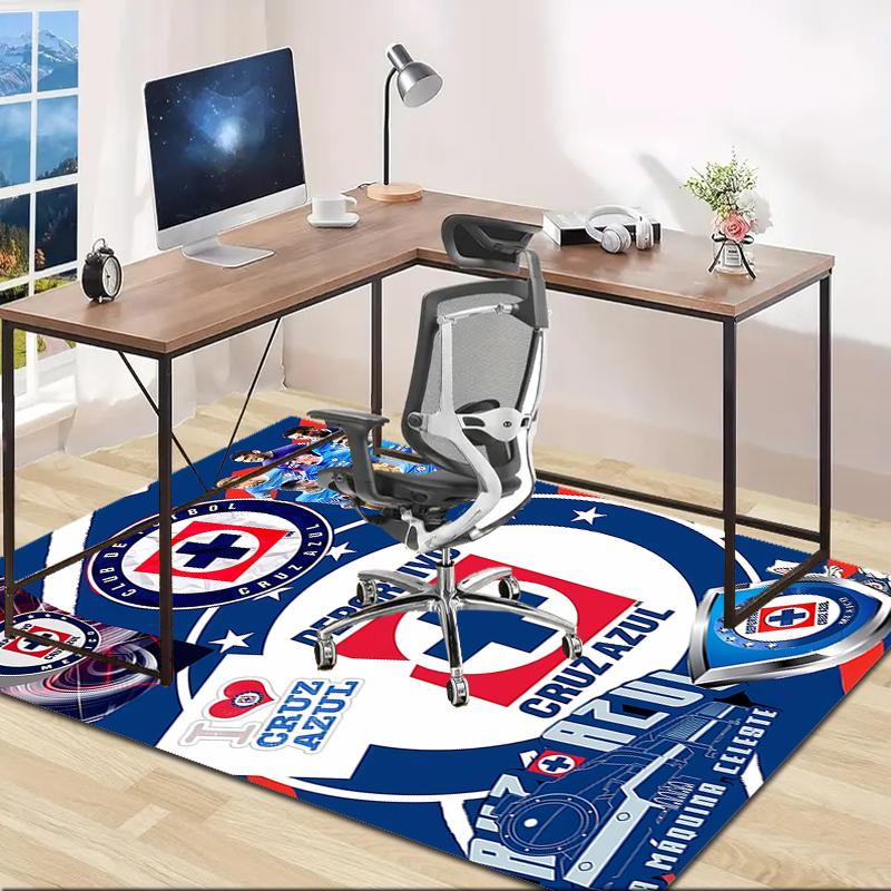 1pc Football Team Design Area Rug - Non-Slip, Soft & Cozy Floor Mat for Living Room, Bedroom, Office - Indoor/Outdoor Decorative Carpet