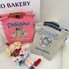 Eco-Friendly Embroidered Nylon and Canvas Shopping Bag