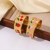 Ethnic Drip Oil Enamel Bracelet Open Women's Hand Bracelet Elegant Vintage Cloisonne Bangle Woman