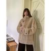 Fu Zhi'en Dreamer Stand Collar Merino Shearling Winter Coat