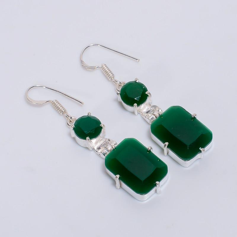 

Personalized Silver Name Earrings for Brother with Custom Engraving Option 8-9