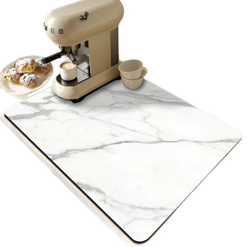 Diatomaceous Earth Kitchen Draining Mat - Water Absorption & Heat Insulation Pad for Marble Countertops and Dining Tables