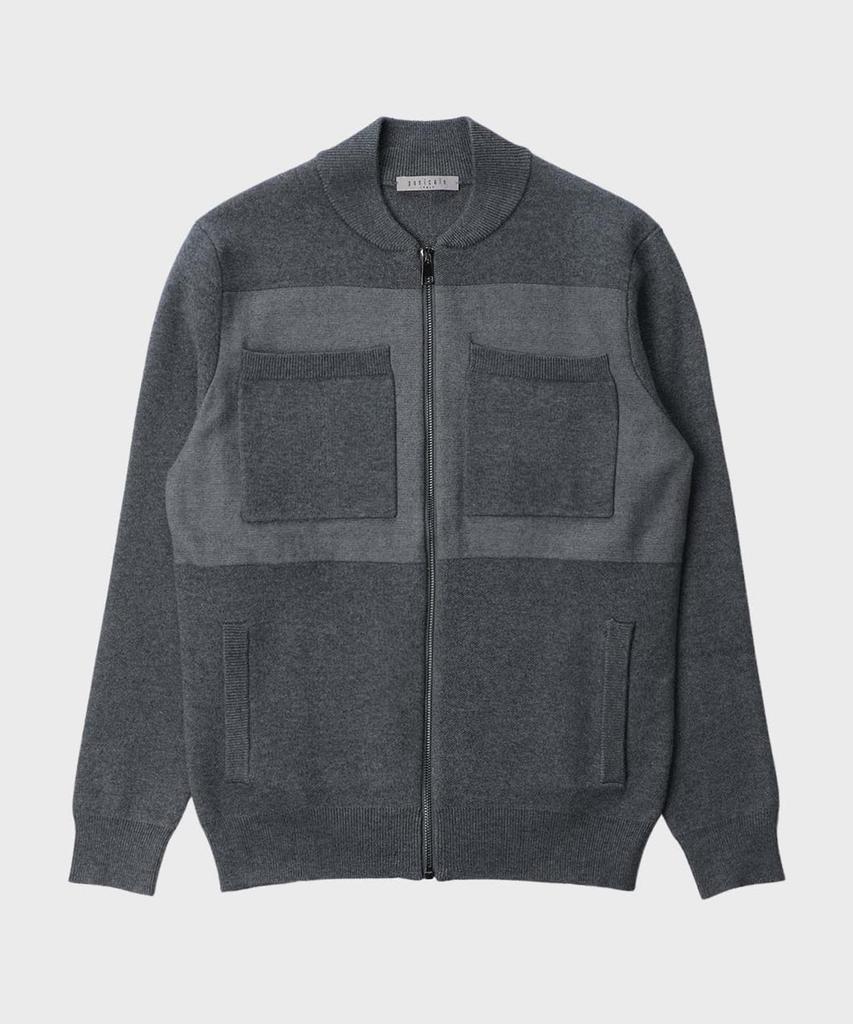 Panicale Cotton Zip-Up Knit Cardigan 4 Colors