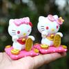 Cute And Charming Pvc Lucky Cat Figurine For Desk Car Decoration Gift For Girls