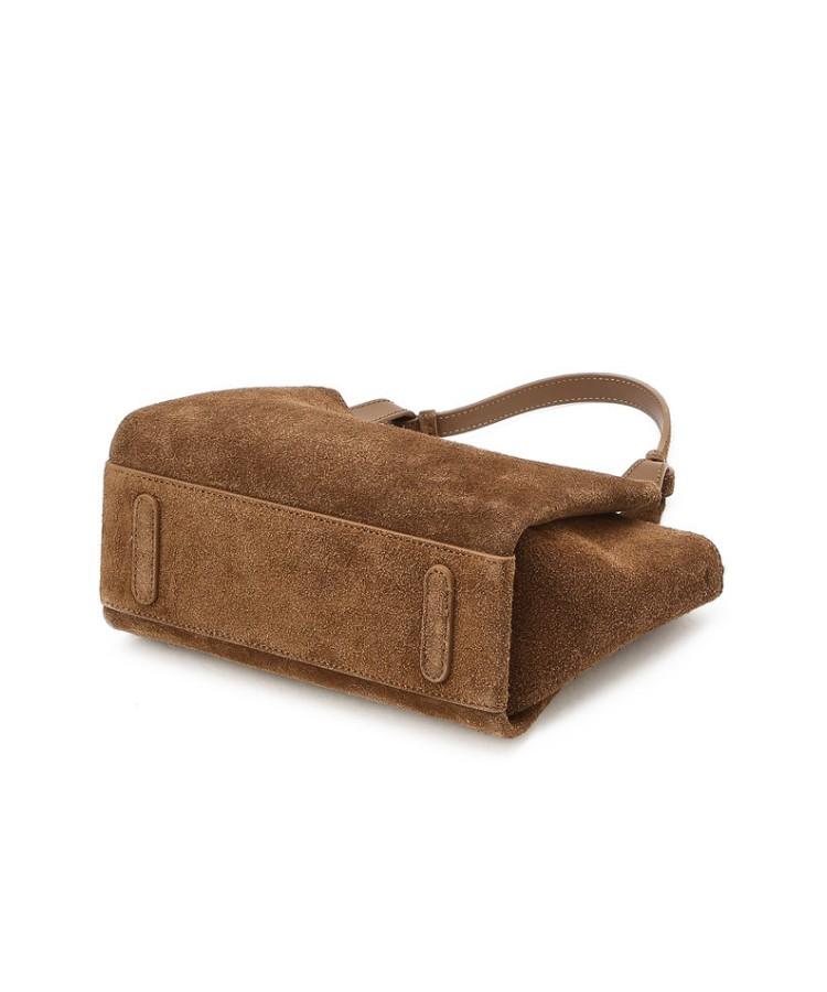 Athe Vanessabruno [Raie] Raie Brown Suede Tote And Crossbody Bag S Aaba6E521W2
