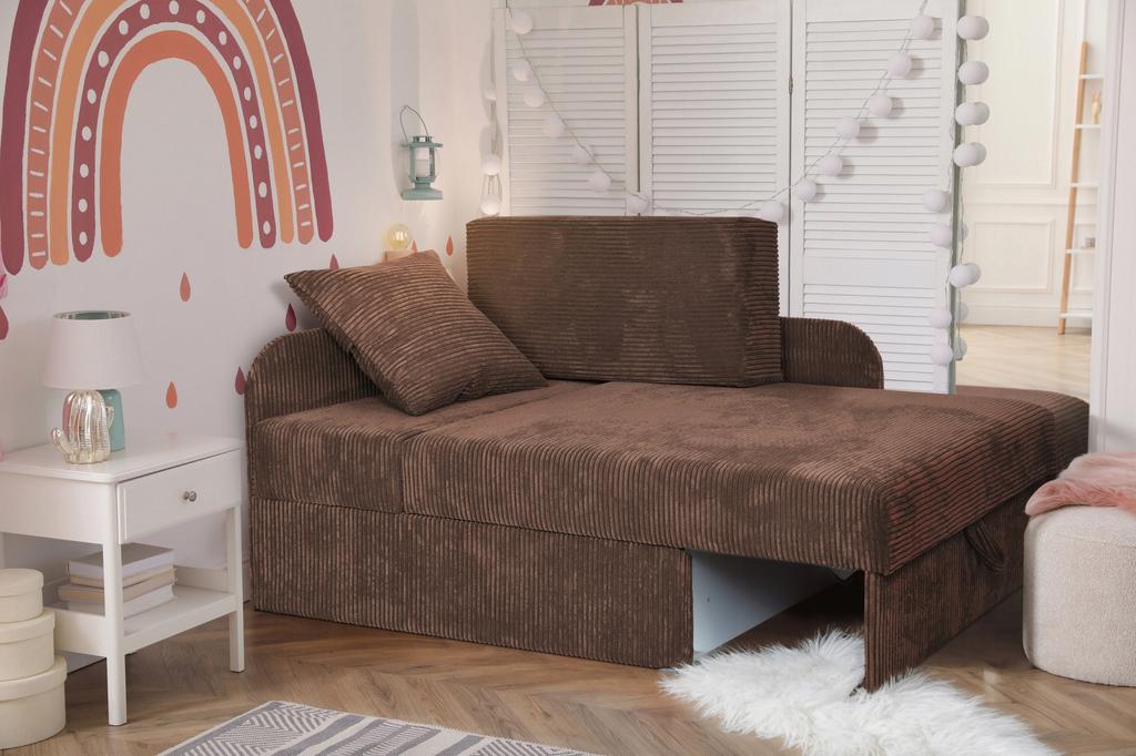 BONI Extendable Sofa, Children's Corner Sofa, GREY Family Meble
