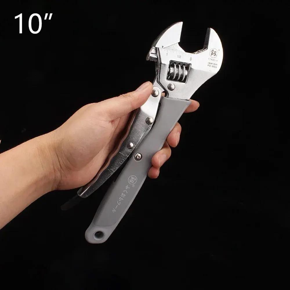 

Adjustable Wrench 8/10 Inch 30-33mm Opening Universal Spanner Carbon Steel Hand Repair Tools for Mechanical Workshop