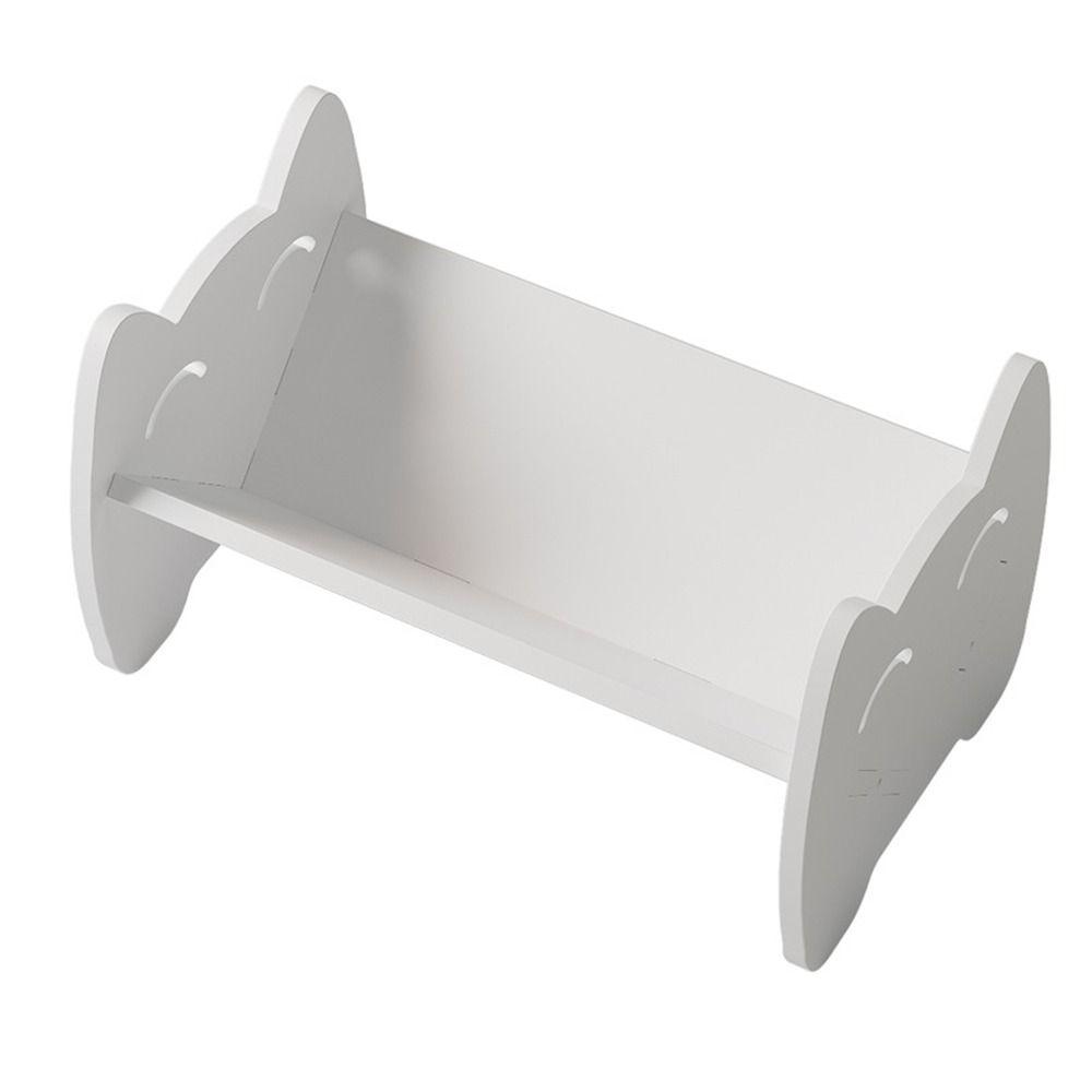 

Креативная пластиковая детская книжная полка, декоративная, экономящая место, детская книжная полка, белая, столешница для дома белый