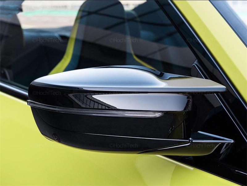 M4 Look Carbon Fiber Look Black Side Mirror cover Caps for BMW 3 4 5 7 8 Series G20 G21 G28 320d 330i G30 G38 G11 G12 G15 G16