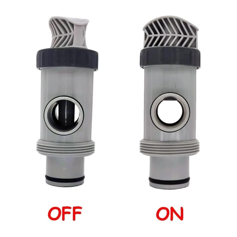 Heavy Duty Pool Valves Assembly and Hose Conversion Set Plastic Texture Suitable for Ground Pools Easy Installation