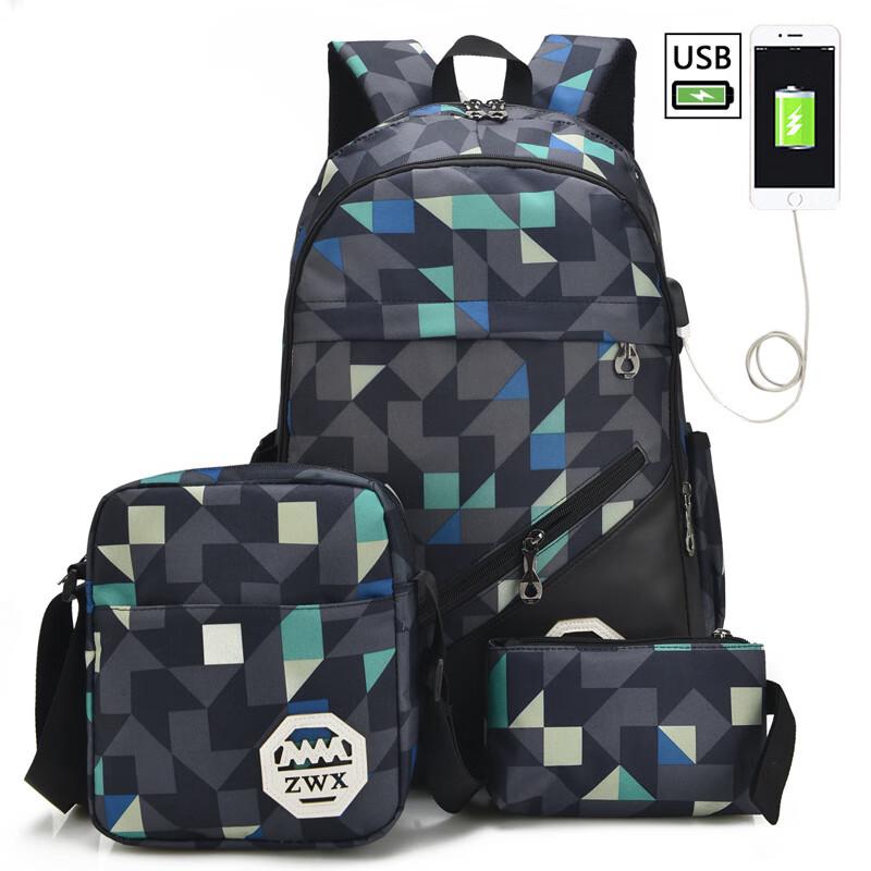 Li Shen Casual Oxford Student Backpack