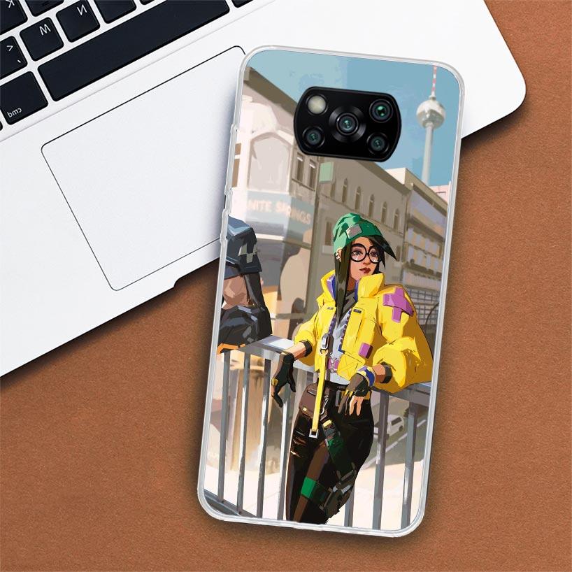 Valorant Killjoy Phone Case For Xiaomi Poco X3 Nfc X4 Gt X5 Pro M5S M4 M3 M2 F5 F4 F3 F2 F1 Mi Note 10 Fundas Shell