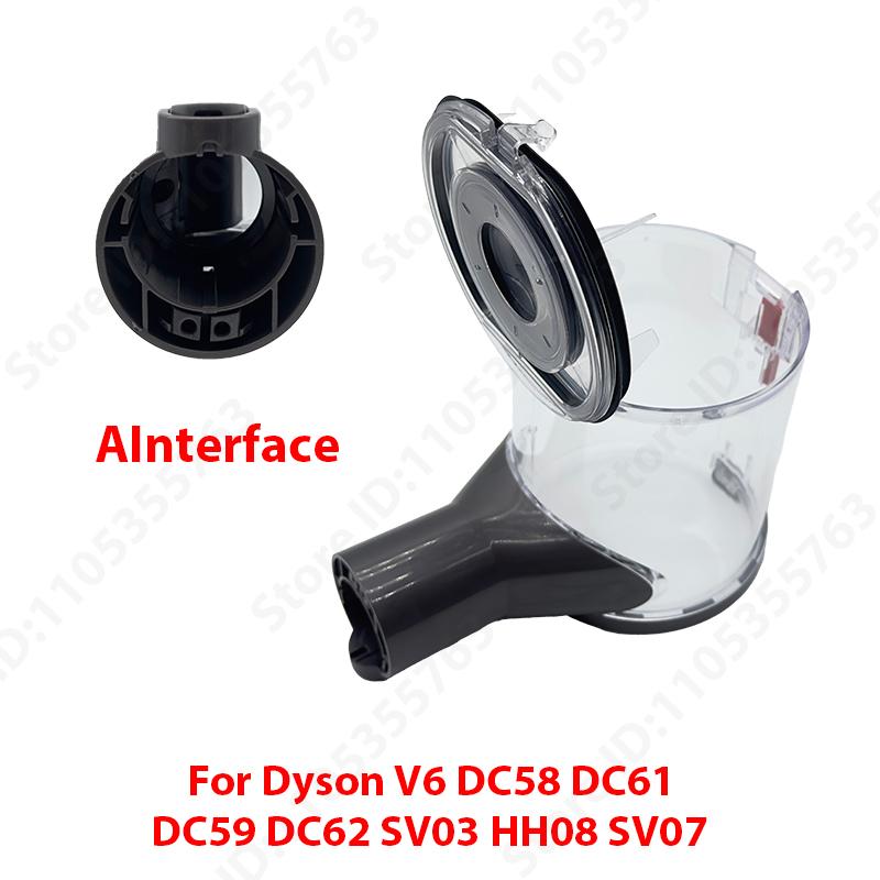 Dust Bin Assembly/Dirt Cup dust bin lid For Dyson V6 DC58 DC61 DC59 DC62 SV03 HH08 and SV07 dust bucket Parts Accessories Set 1