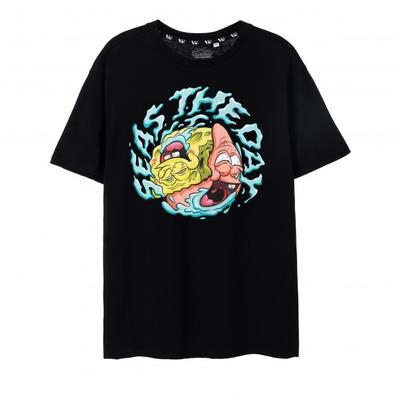 SpongeBob Schwammkopf Herren Seas The Day Kurzarm-T-Shirt