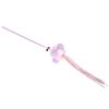 Pet Cat Tassel Playing Stick with Bell and Plush Ball Cat Interactive Training ToyPurple