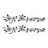 Weatherproof Decals Butterfly Floral Design Auto Exterior Decoration