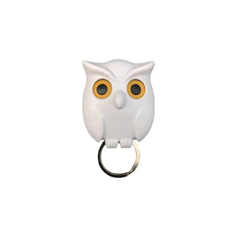 Adhesive Wall Hook Magnetic Keychain Keys Holder Creativity Will Open Eyes Hanging Ke Magnet Fixed Home Decoration Owl Hooks