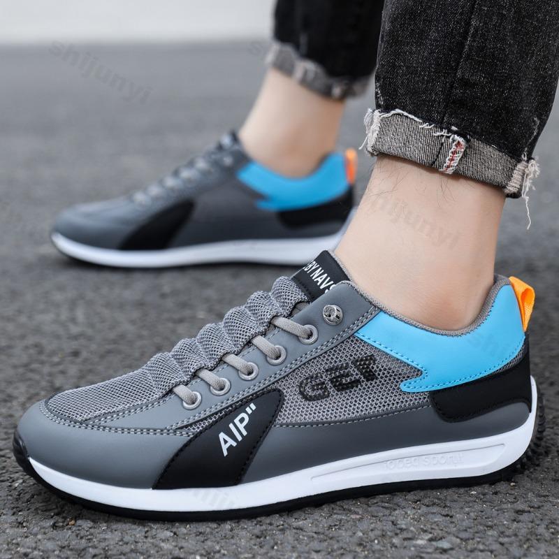 Fashion Summer Men's Sports Shoes 2025 Summer Mesh Breathable Comfortable Non Slip Casual Shoes Outdoor Running Sports Shoes Sneakers