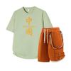 Men's Short Sleeved Set Summer Short Sleeved Slim Fit Upper Garment Men's Two-piece Set