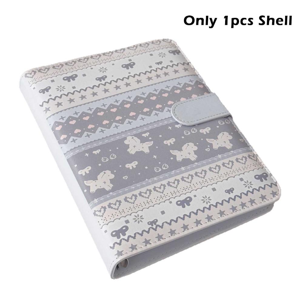 Мультяшный держатель для фотокарточек формата А5 из ПУ-кожи, фотоальбом на кольцах, большая вместимость, фотоальбом с узором Fairland