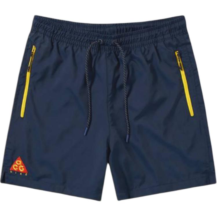 Nike Logo Lace-Up Casual Shorts Men shorts Blue AO8273-451