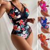 2024 Women's Spliced Cross-Border One-Piece Bikini Swimsuit