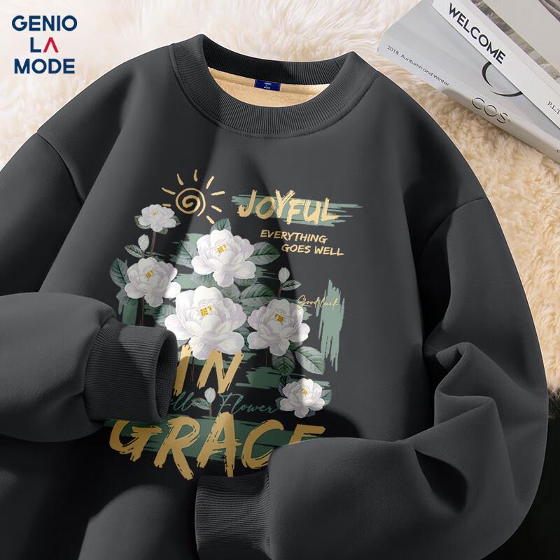 

GENIOLAMODE Men s Fleece Lined Winter Sweatshirt 2XL