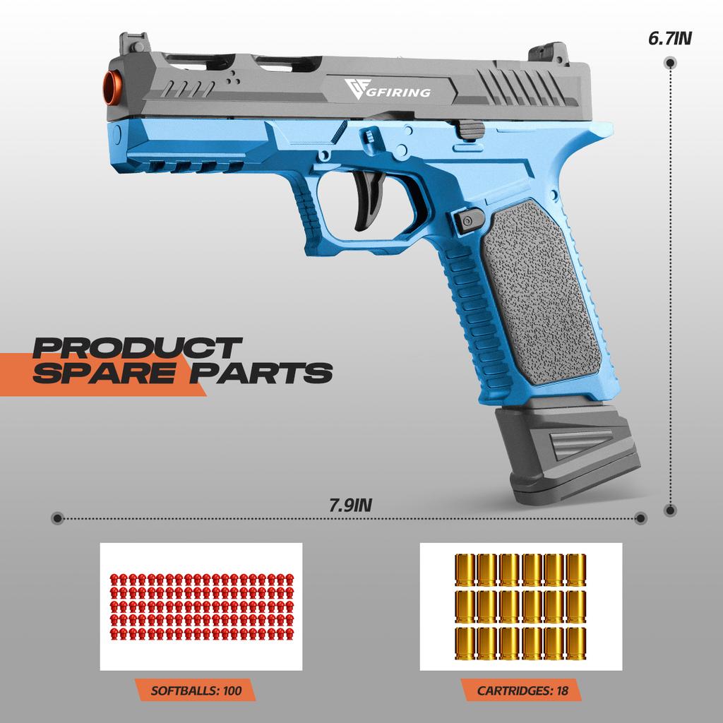 Hračka zbraň Měkké náboje Hračky Zbraň pro kluky Hračka Pěnový Blaster Vyhazování prázdných nábojnic Hračka Zbraň Pistole Dárky pro kluky a holky Věk