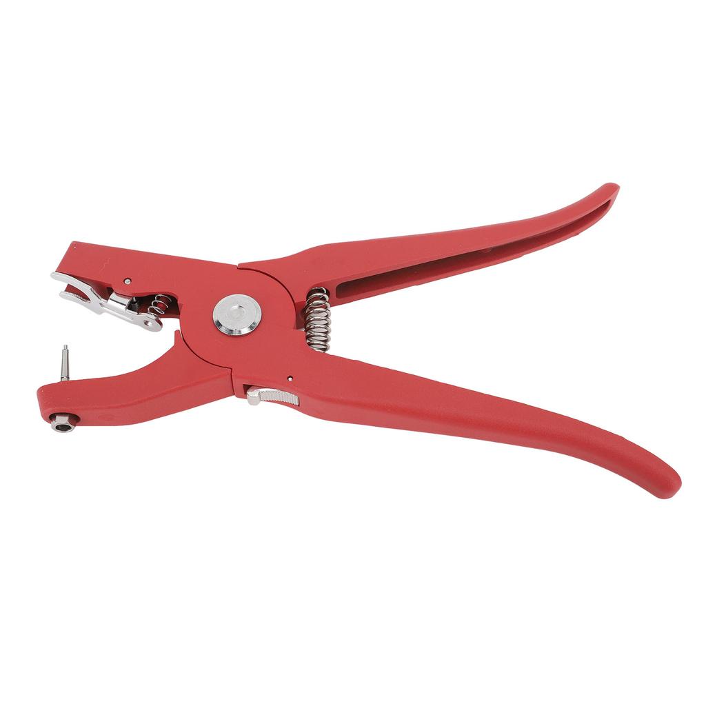 Livestock Ear Tag Pliers Red Ergonomic Anti Slip Handle Effort Saving Ear Tag Applicator for Pigs Goats Cattle Sheep