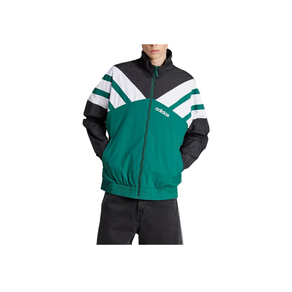 Adidas Originals Loose Fit Zip Long Sleeve Jacket Men Jacket Green JX3053