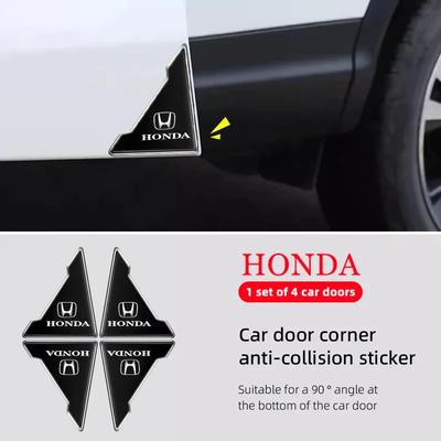 4Pcs Car Door Silicone Buffer Sticker Anti Collision Scratch For Civic Fit Jazz Accord Pilot CRV Odyssey Passport City