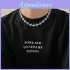 Hiphopový křížový řetízek s galvanicky pokovenou slitinou, geometrický design, pro unisex styl