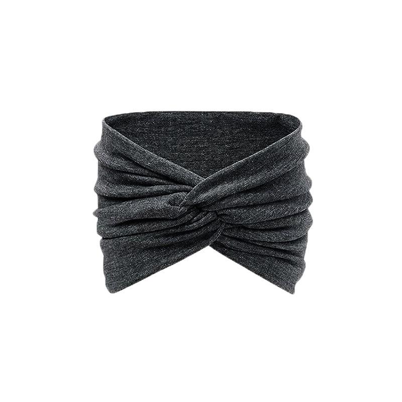 18CM Breites elastisches Yoga-Stirnband für Damen - Schweißabsorbierend für Laufen & Fitness