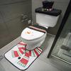 New Cute Christmas Toilet Seat Covers Creative Santa Claus Bathroom Mat Xmas Supplies for Home New Year Gift Decor 2025