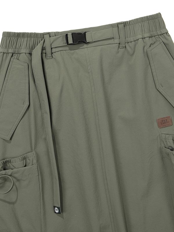 BBC EARTH W Ripstop Flexible Shirred Skirt_Grey