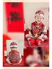 Summer Baby Boy Birthday Tang Suit with Crown for Zhou Ceremony