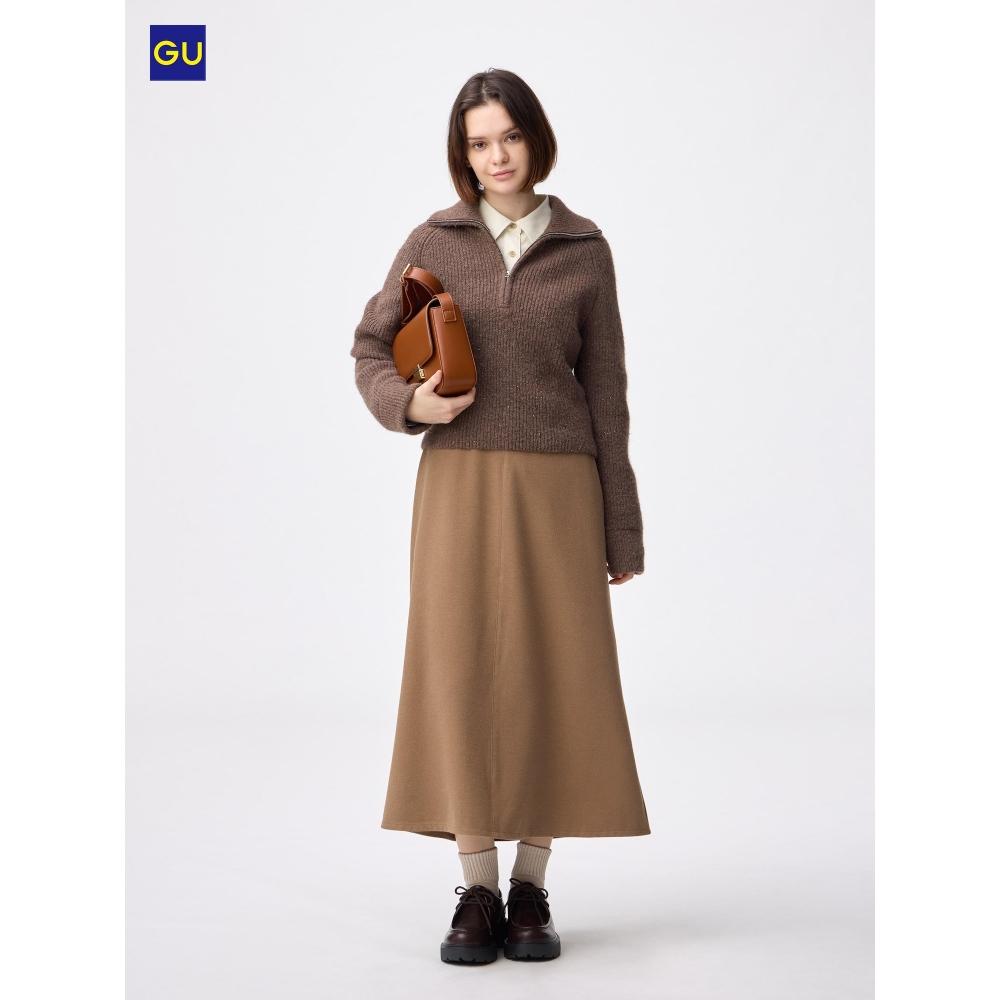 Uniqlo Gu Brushed Flare Skirt