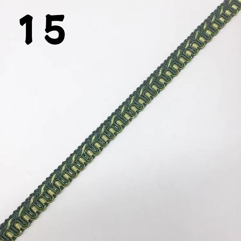 15 Meter Quastenfransen-Spitze im europäischen Stil Besatzkante Band für DIY Nähen Bekleidung Vorhang Sofa Kissen Polsterhandwerk Dekor